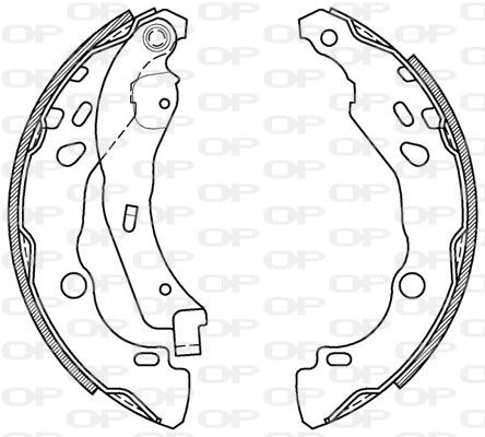 OPEN PARTS Комплект тормозных колодок BSA2079.00